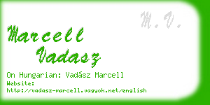 marcell vadasz business card